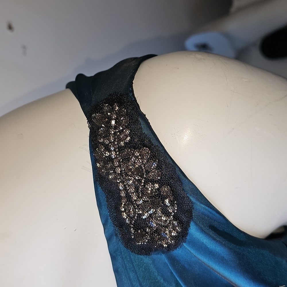 One Shoulder Tea Length Dress - Picture 3 of 5
